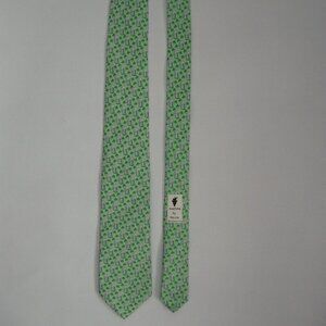 Vineyard Vines Silk Tie Green Pint Beers Shamrocks St. Patrick New NWOT USA Made